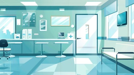 Hospital Waiting Room Illustration