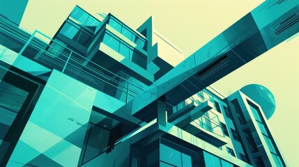 Obraz premium Futuristic Architectural Design