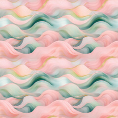 abstract Seamless pattern with waves