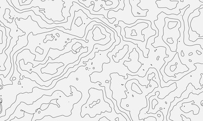 The stylized height of the topographic map in contour, lines. 
