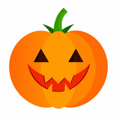Halloween Pumpkin on white background