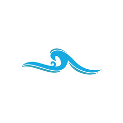 Wave beach vector illustration design