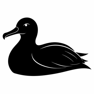 recommend clip art: A Albatross is lying down vector silhouette 