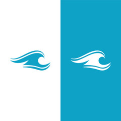 Wave beach vector illustration design