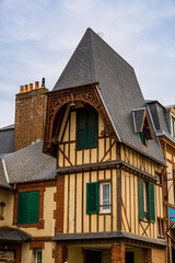 Dans les rues de Houlgate en Normandie