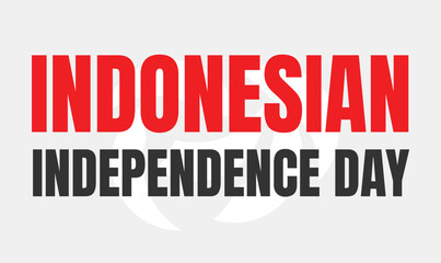 Indonesian independence day design templet