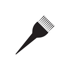 Hair coloring brush icon design, isolated on white background, vector illustration