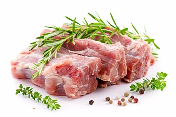 Fototapeta premium Pork butt isolated on white background