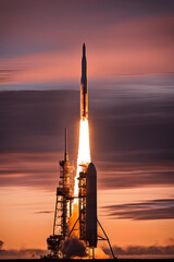 rocket going to space