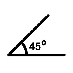 45 Degrees Angle Vector