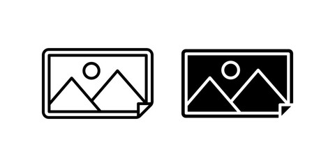 Image icon set. Picture Symbol. Gallery sign. for mobile concept and web design. vector illustration on white background