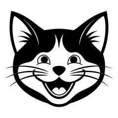 cat with a smiling