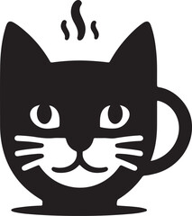 Cat vector icon logo design art