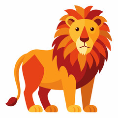 simple lion bold lines