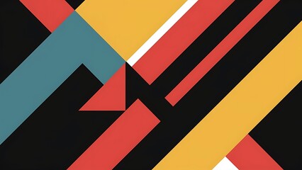 Geometric Pattern Background: Vibrant Colors and Sharp Lines 
