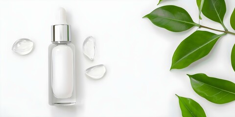 Choosing Between Natural and Chemical Ingredients in White Skincare Serum. Concept Natural Skincare Ingredients, Chemical Skincare Ingredients, White Skincare Serum, Benefits of Natural Ingredients