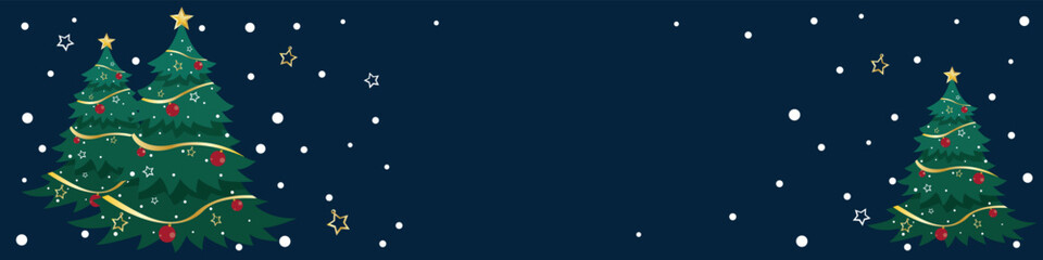 Christmas tree on a blue background