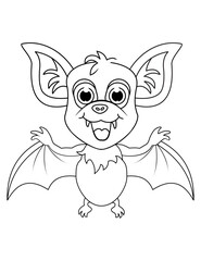 CUTE BAT COLOR BOOK