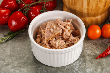 Canned tuna fish for salad