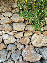 Mediterranean stone wall