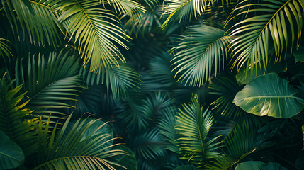 In between the palms