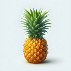 Fototapeta premium pineapple on white background