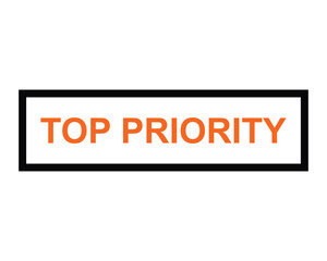 Fototapeta premium top priority button on white background. top priority button sign