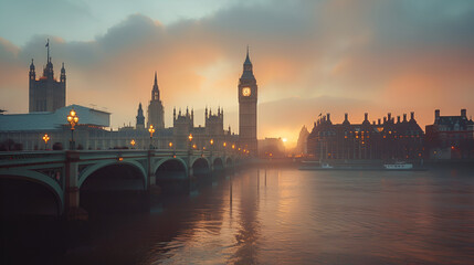Fototapeta premium London, UK's Big Ben and the Houses of Parliament