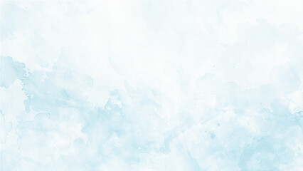 Abstract grunge tint light blue watercolor background. Watercolor background in blue and white painting with cloudy distressed texture and marbled grunge. white bokeh blur background / Circle light on