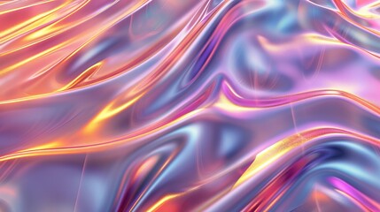 Fototapeta premium Abstract Holographic Waves