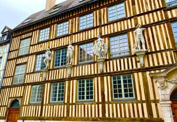 facade of a building in the city of Rouen