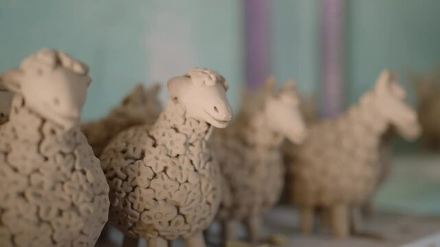 A video about porcelain in a shop, Peruvian culture in Ayacucho Peru