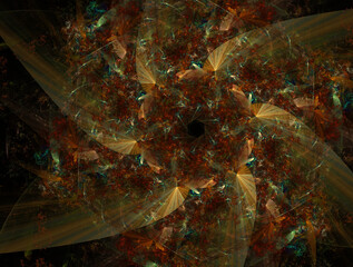 Imaginatory fractal abstract background Image