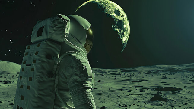 Astronaut. Space exploration. Flight to other planets