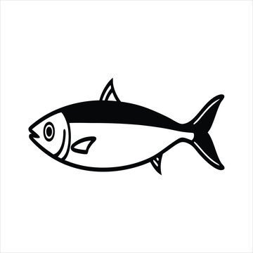 recommend clip art: sardine silhouette  line art
