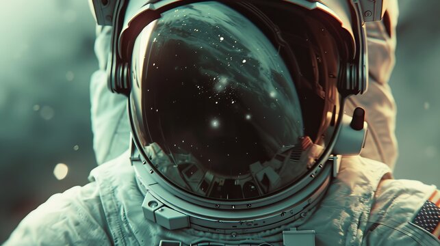 Astronaut. Space exploration. Flight to other planets