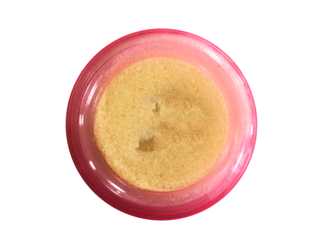 Pink sponge damper pad isolated