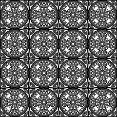 Pattern with crochet granny square wallpaper handmade decorative art design print 