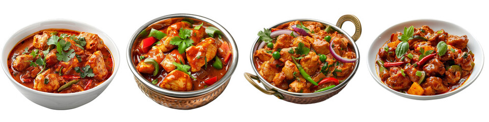 Chicken Jalfrezi clipart collection, symbol, logos, icons isolated on transparent background