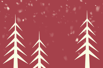 Abstrakte Weihnachtslandschaft