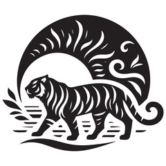 Tiger Silhouette Vector