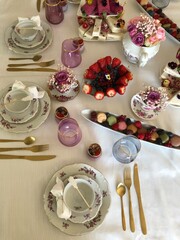 table setting for a wedding