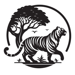 Tiger Silhouette Vector