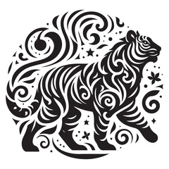 Tiger Silhouette Vector