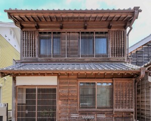 Naklejka premium 日本建築探訪 佐原の木造建築