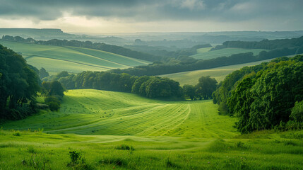 Scenic meadow and trail