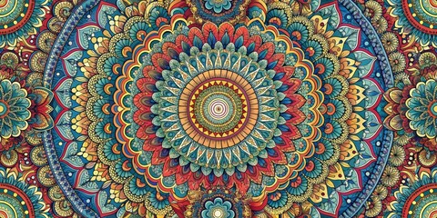 Fototapeta premium Colorful mandala patterns