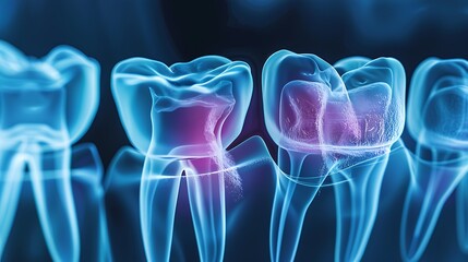 Teeth concept background