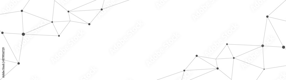 Aufkleber Abstract technology background. Plexus mesh backdrop. Vector