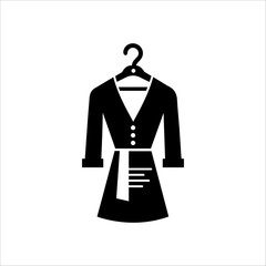 Dress silhouette design vector eps
